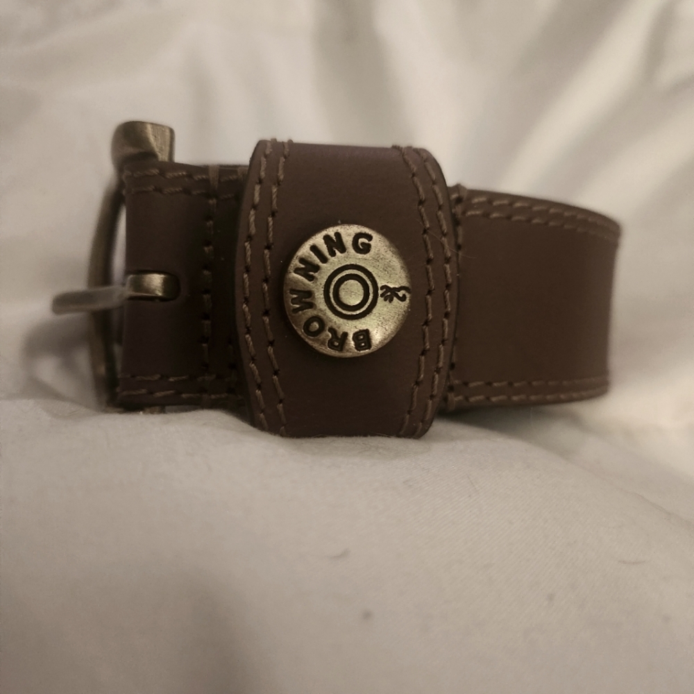 Browning Brown Leather Belt